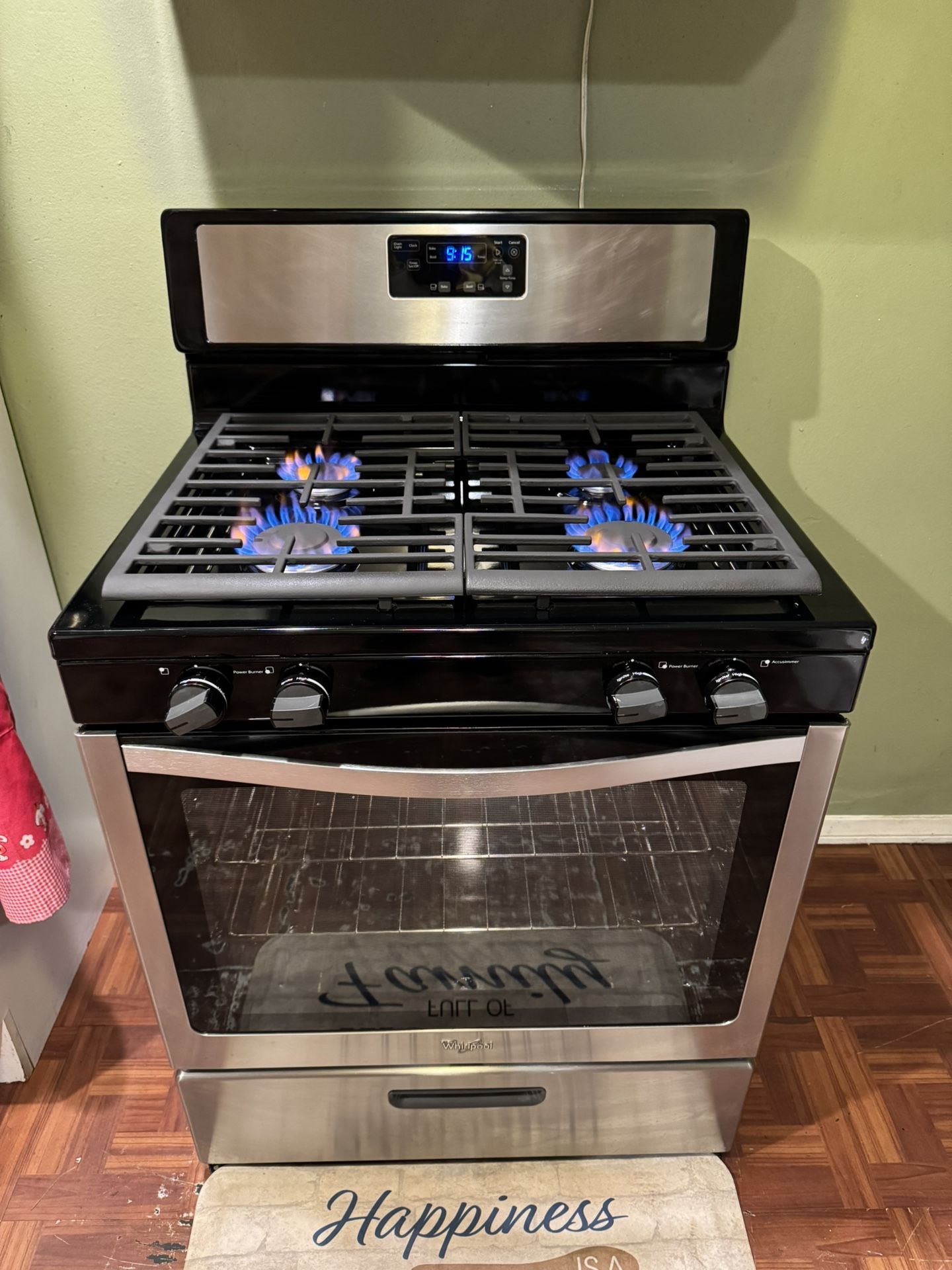 Estufa Whirlpool Stainless Steel 4 Quemadores