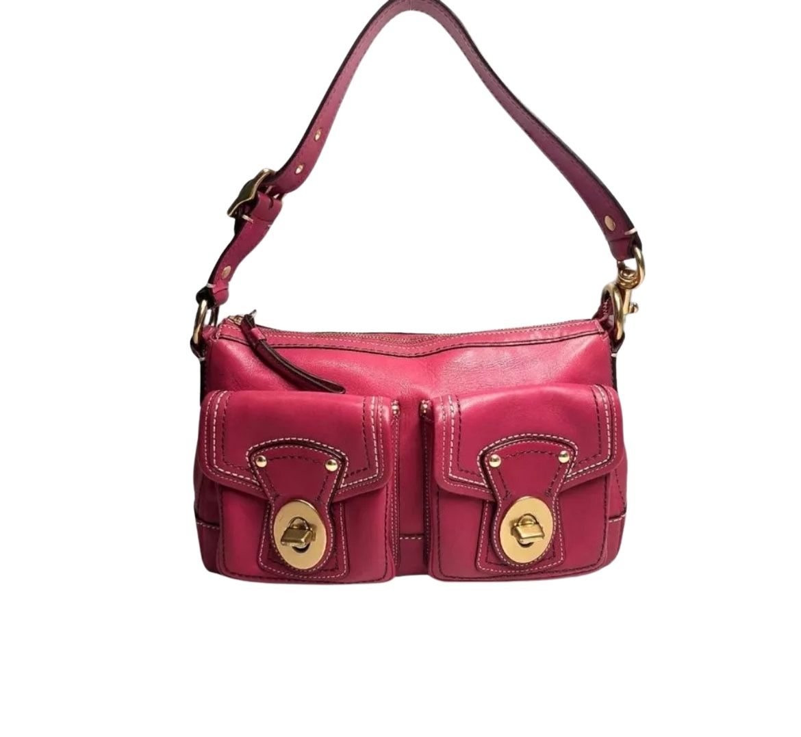 Coach Legacy Rose Pink Leather Shoulder Bag for Sale in