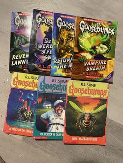 7 Goosebumps books