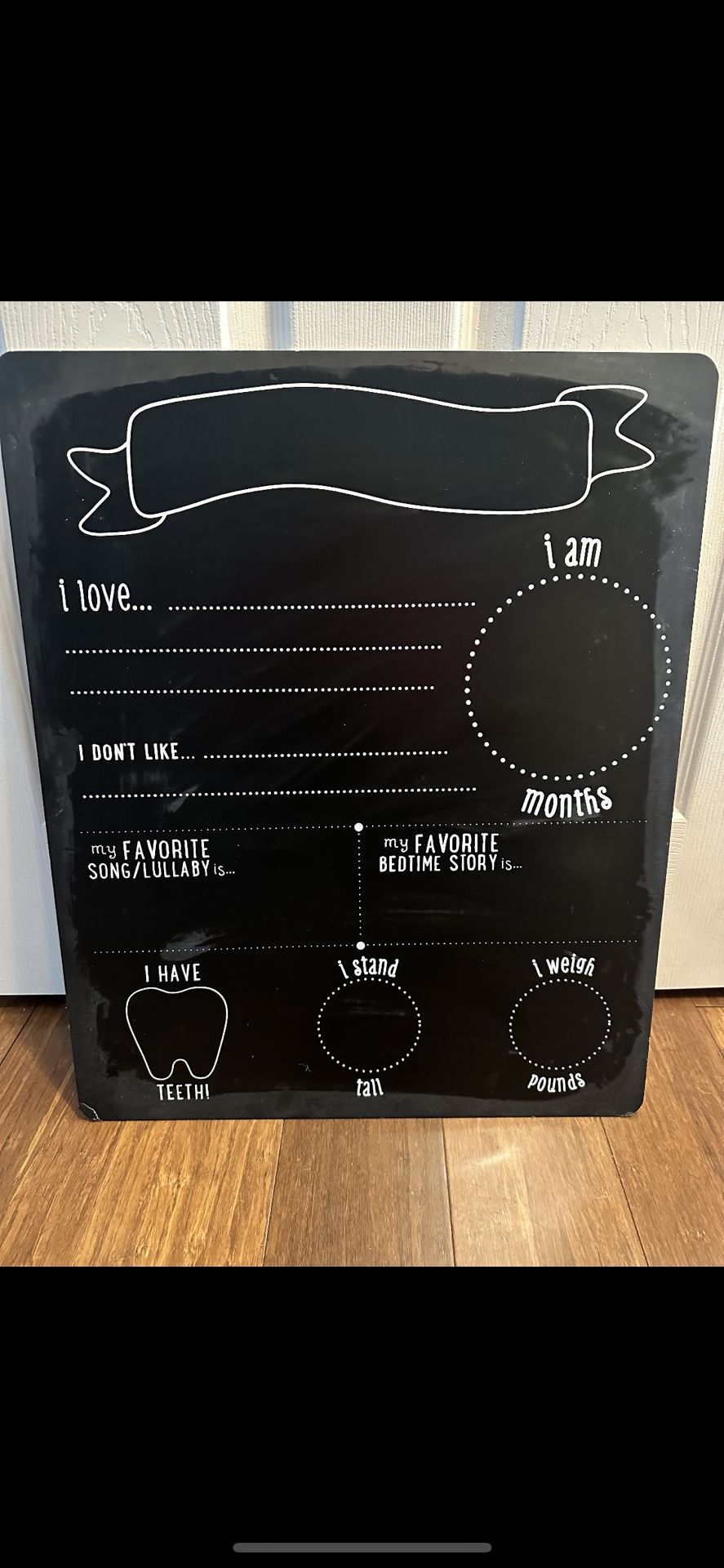 Milestone Chalk Board