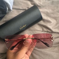 Red Cartier sunglasses