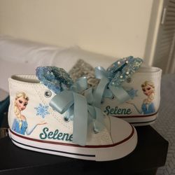 Converse Elsa shoes kids with name (selene)