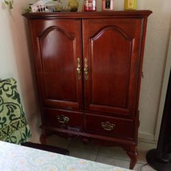 Nice Cabinets Good Condition Has Little Wax I Spilled On It But I'll Come Off$90 Firm Two Tables With Lamps All $30 Fan $15 It's A Little Loose On The