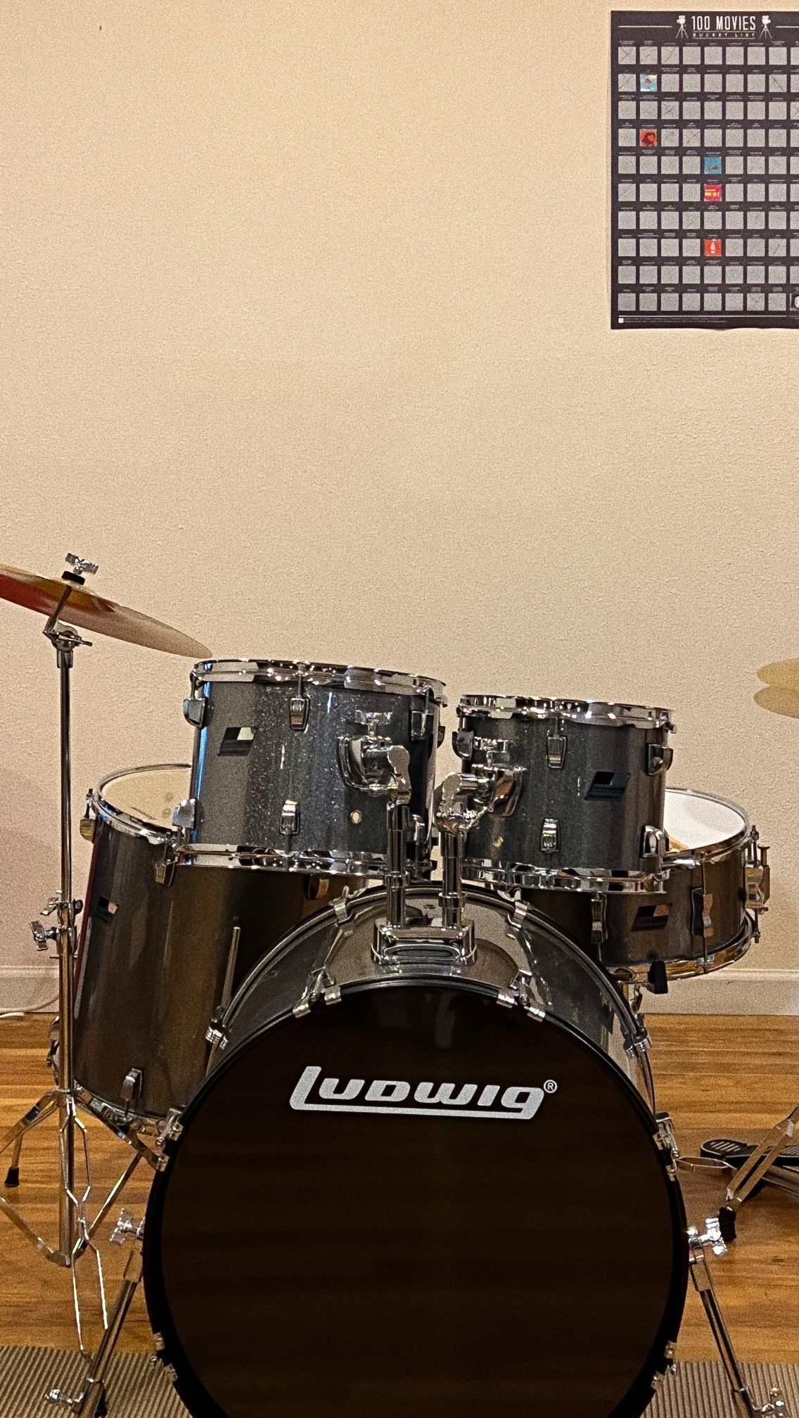 Ludwig BackBeat 5-Piece Drum Set W Cymbals