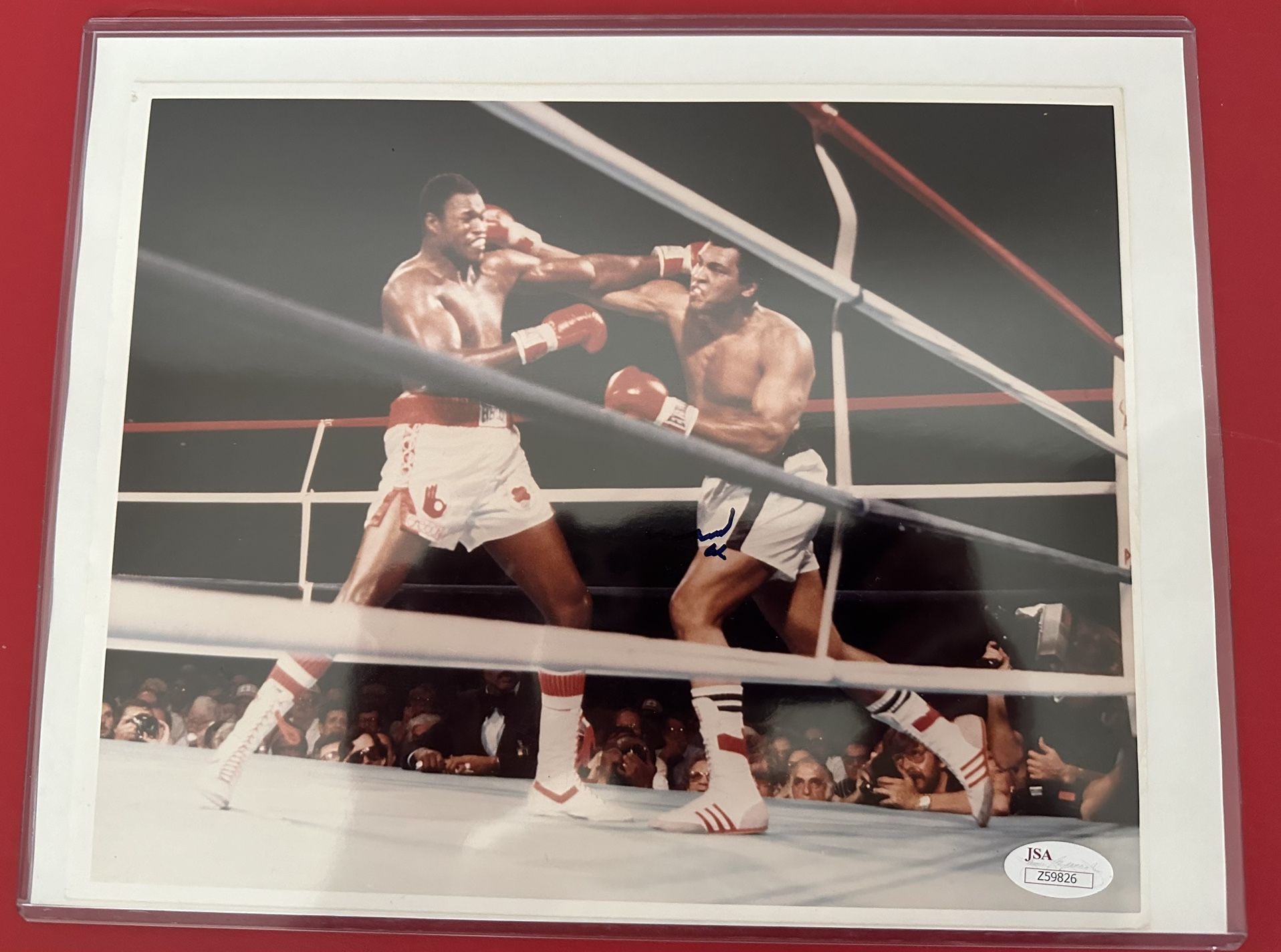 Rare Muhammad Ali Autograph Original Photo Taken Ringside