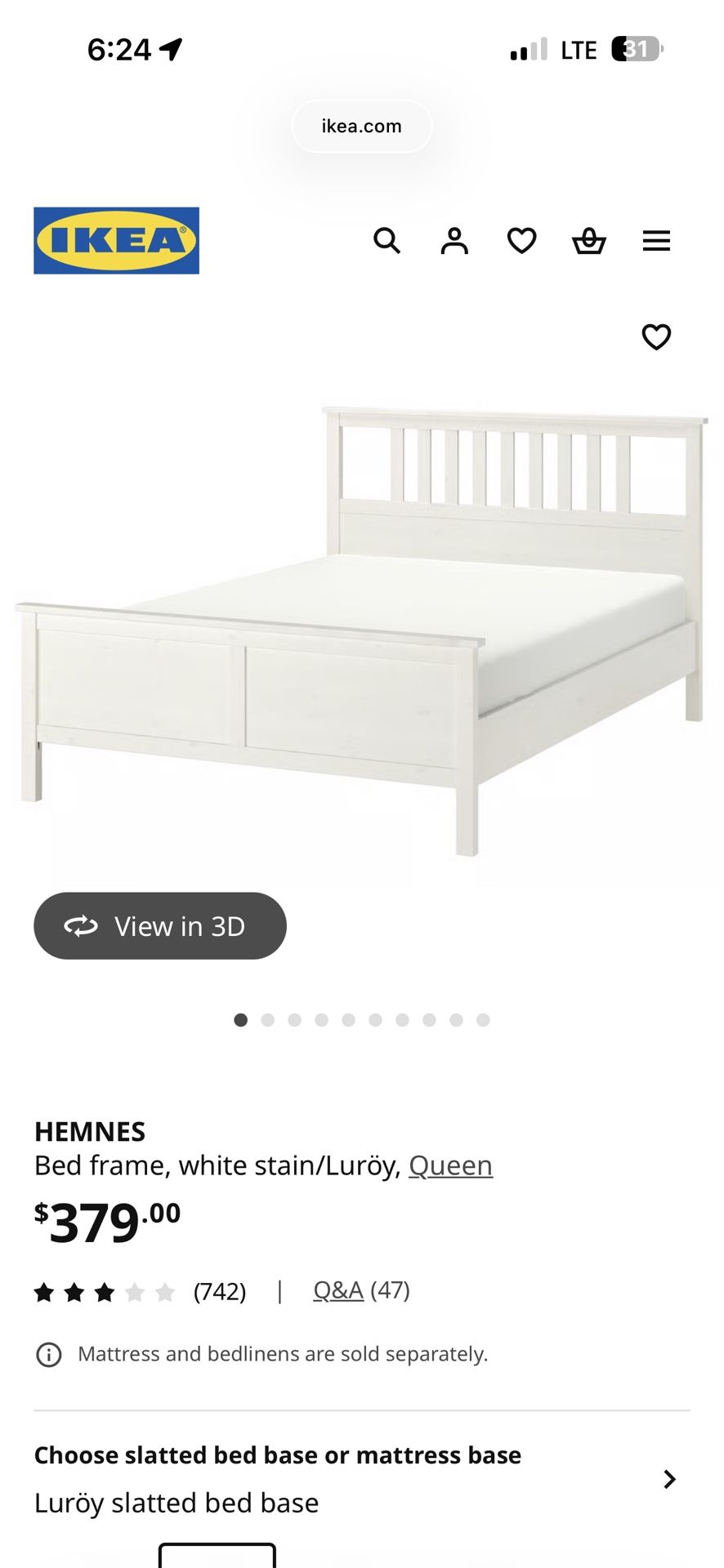 Queen Ikea Bed Frame