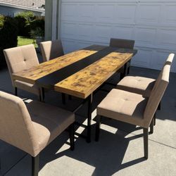 Dining Table With 6 Chairs 