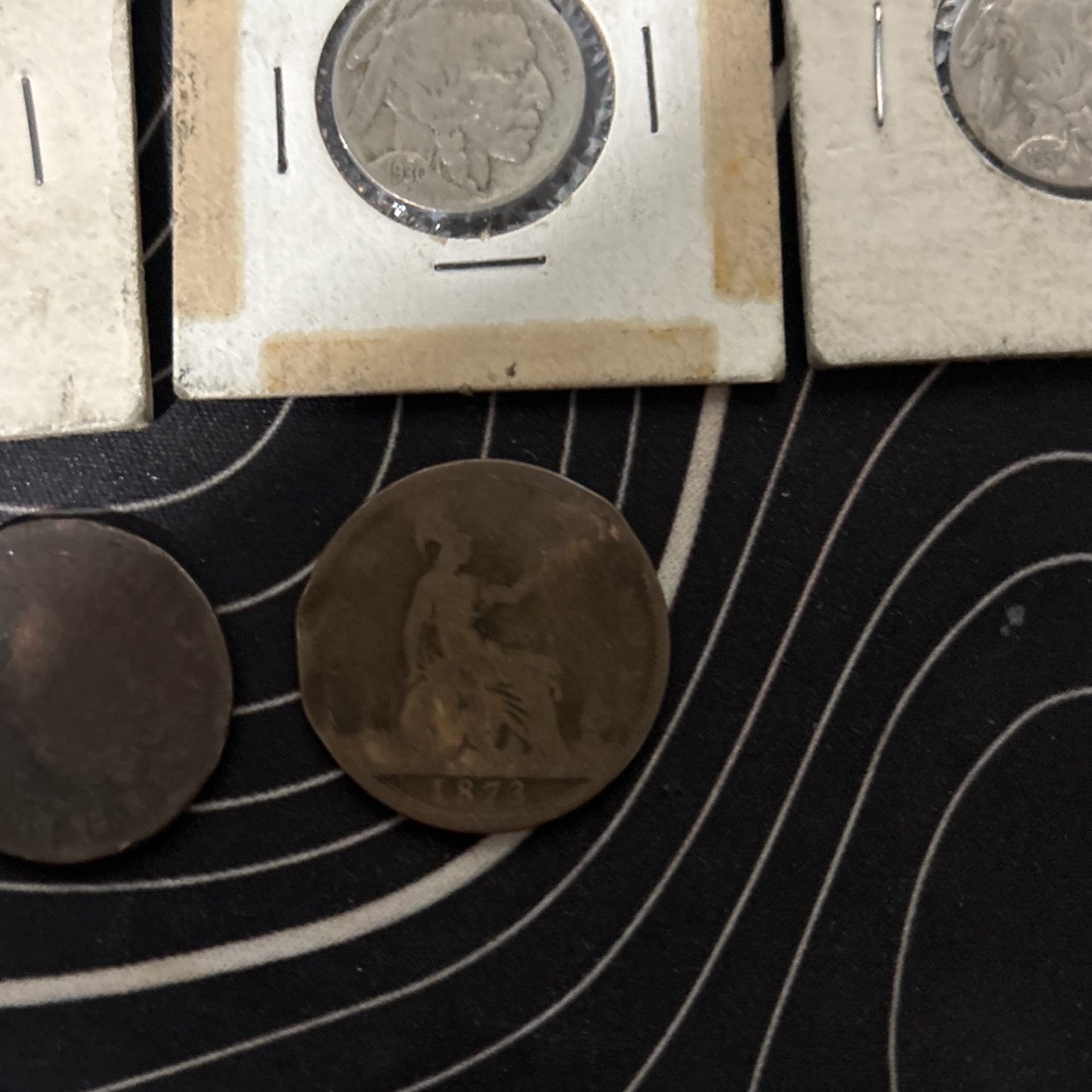 a bunch of rare coins
