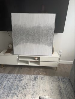 Silver picture frame art