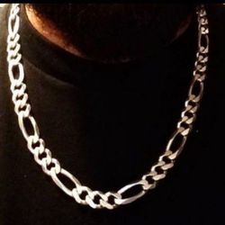 REAL HEAVY. REAL NICE 925 FINE SILVER CHAIN.