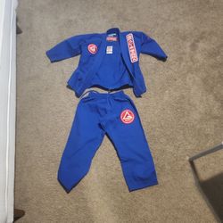 Blue jujitsu gi, size y2