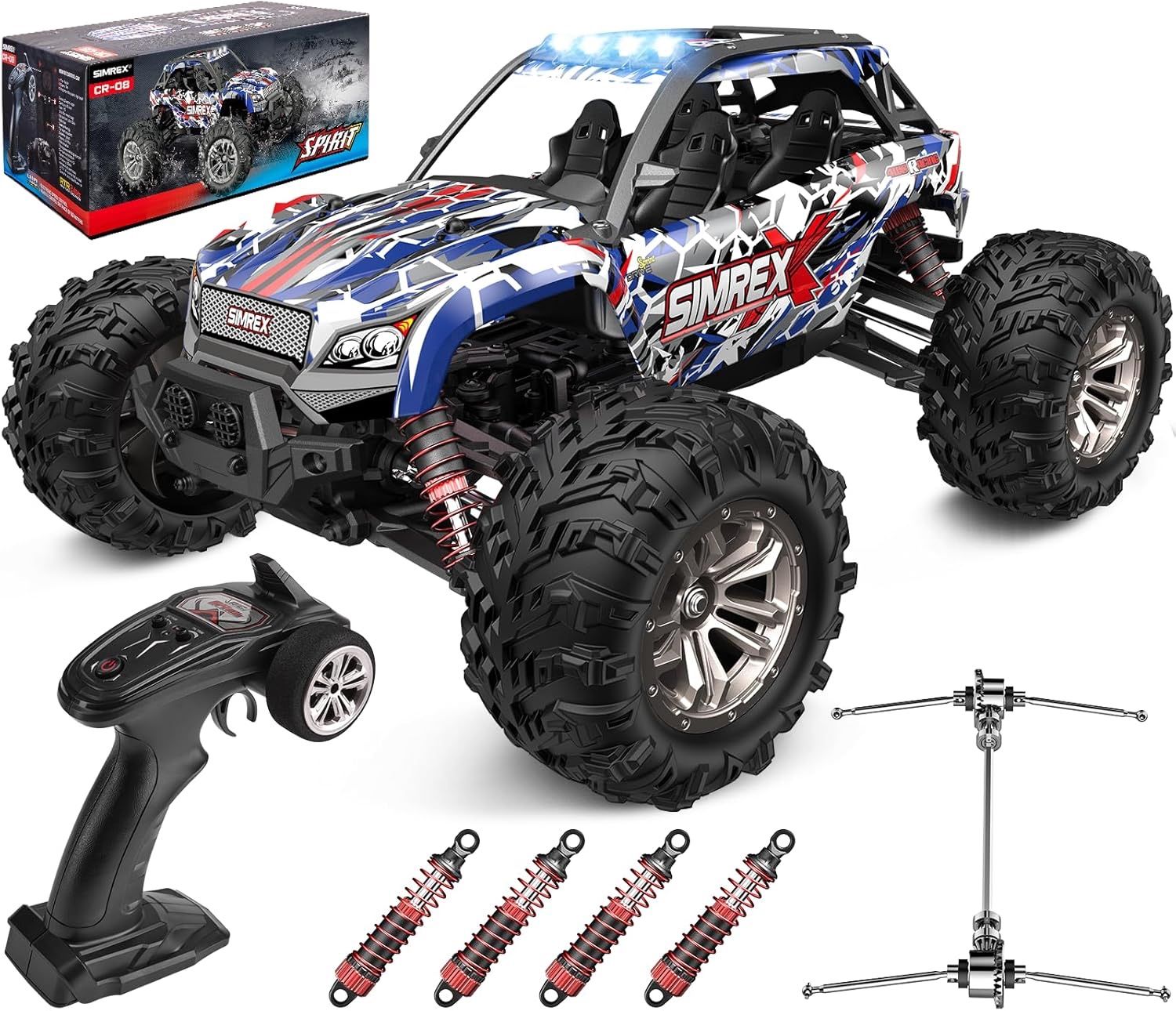 1/16 Scale Hobby RC Car, 36 KPH High-Speed 4WD RC Truck