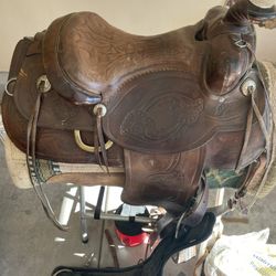 Hereford saddle roping sadfke