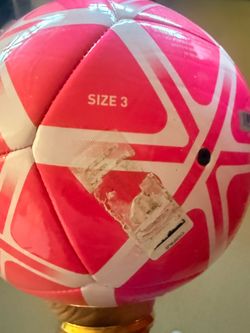New pink kids soccer ball from Amazon