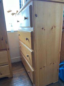 Solid wood dresser