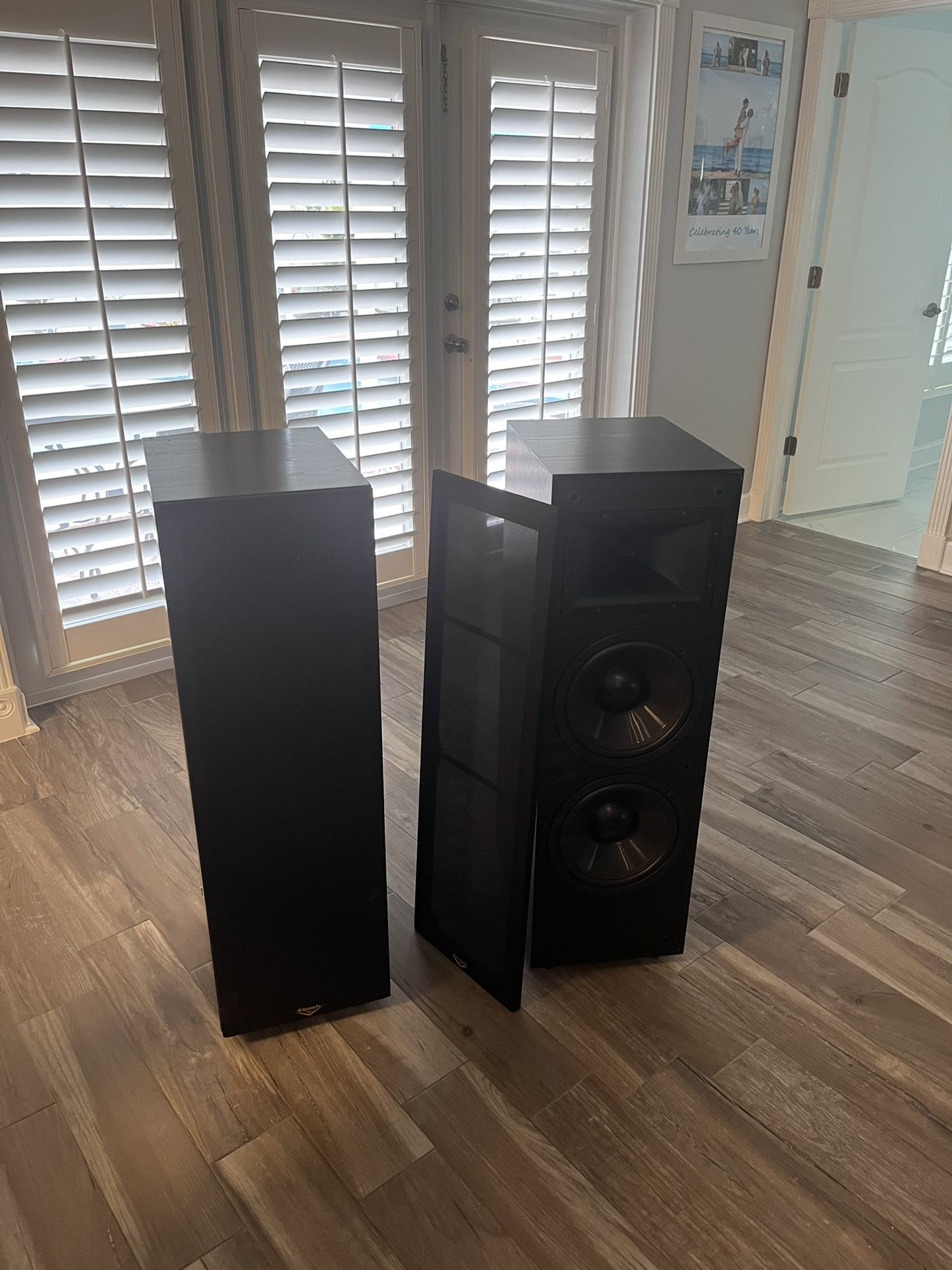 40 Inch Klipsch Tower Speakers