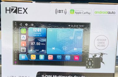 2-DIN Multimedia Car Stereo w/ Wireless Apple CarPlay, Android Auto & 7" LCD*Backup Camera