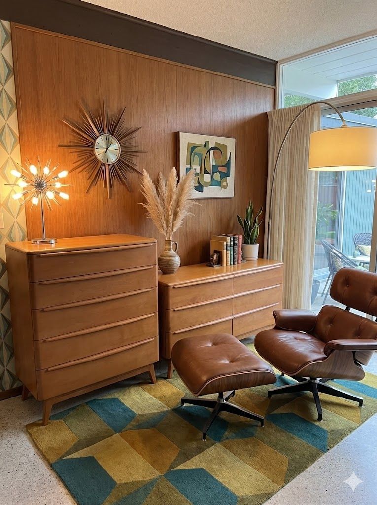 MCM Heywood Wakefield "Encore" Bedroom Set: Tall Chest & Double Dresser (1950s) - $999 OBO