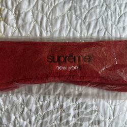 Supreme Polartec Fleece Headband FW18 Red