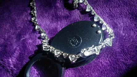 925 Sterling RHINESTONE Necklace