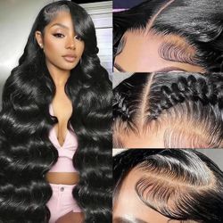 13x6 Body Wave Lace Front Wigs Human Hair 200% Density Body Wave Wig NEW