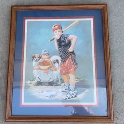 Baseball Boys Room Framed Art