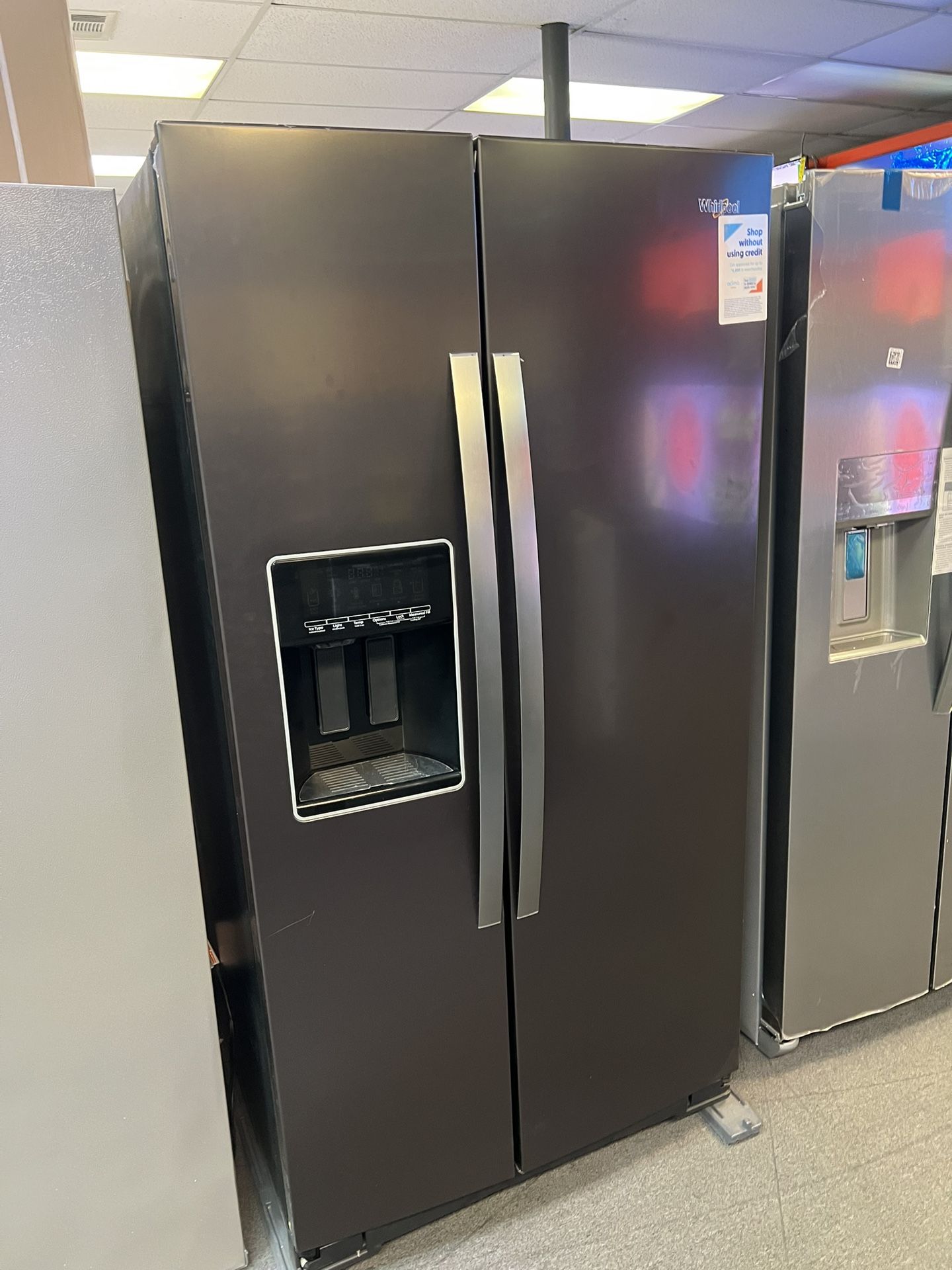 Whirlpool Grey Side By Side Fridge