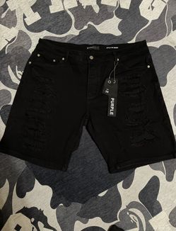 Purple Brand Black Label Denim Shorts Size 38 Brand New