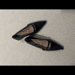 Mary Jane Pointed Toe Ballet Flats Women's Dress Buckle Strap Casual Shoes Size 6.5