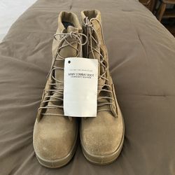 Army Combat Boots Temperate Climate Steel Toe Size 10D