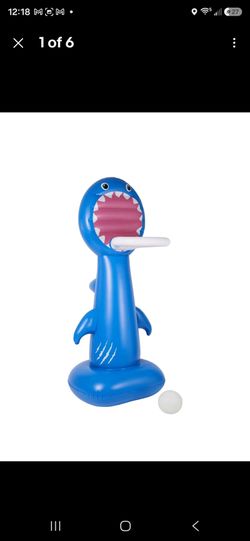 🔥BRAND NEW🔥 Coconut Grove Giant Shark Inflatable Basketball Set