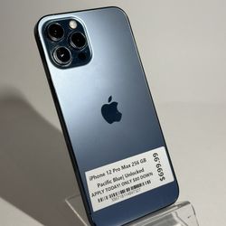Apple iPhone 12 Pro Max Blue Unlocked For All Carriers Boost Metro Spectrum Verizon T-Mobile AT&T Family Mobile  