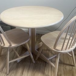 Drop Leaf Wooden Dining Table