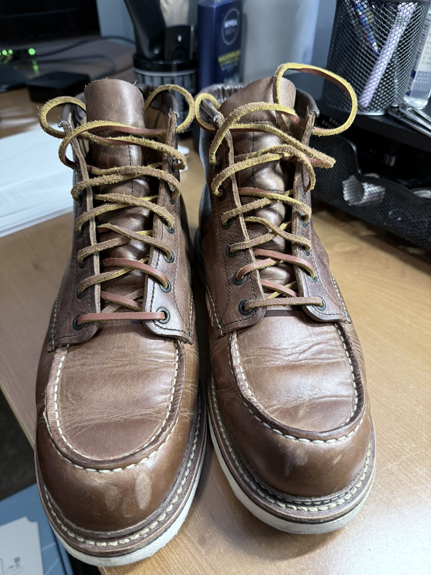 Redwing Heritage Leather Work Boots Size 9