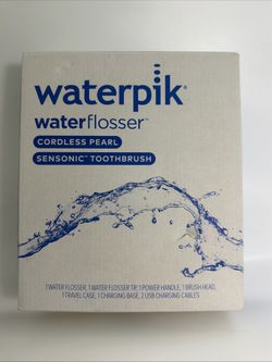 Waterpik Water Flosser Sensonic Toothbrush Cordless Pearl STW-03W Combo Pack
