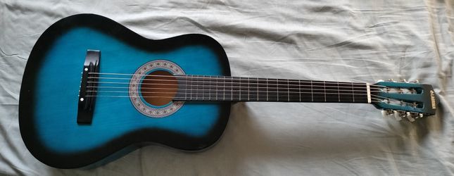 Lagrima Blue And Black Guitar