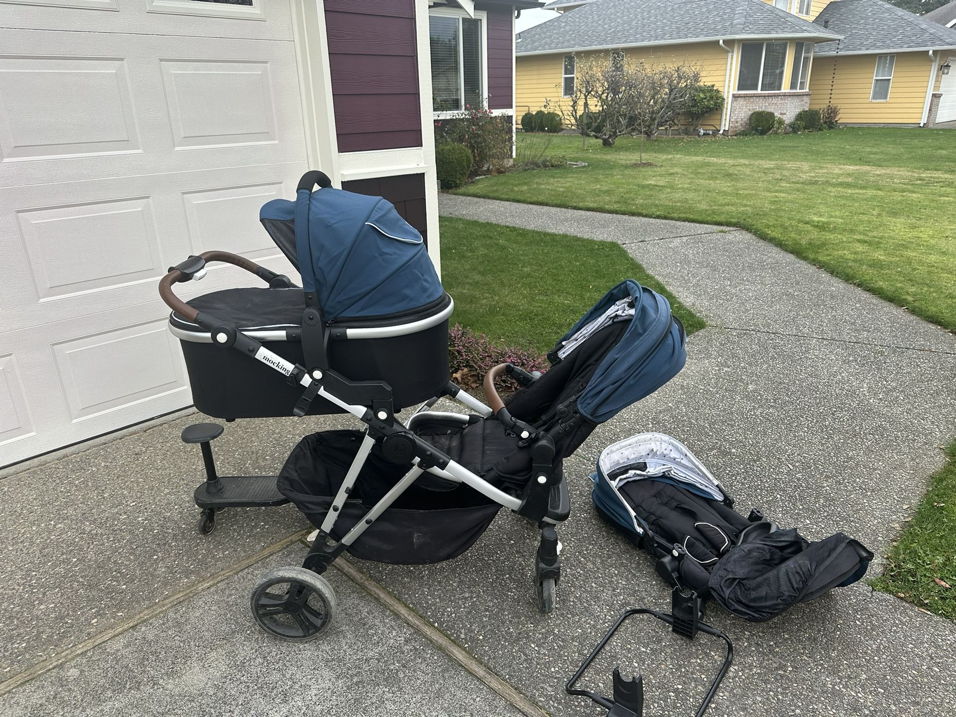 Mockingbird Single To Double Stroller + Bassinet