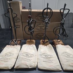 Lot Of 4 Vtg Tucker Jones Tavern Puzzles Collection 1990-92 With Bags And Stands