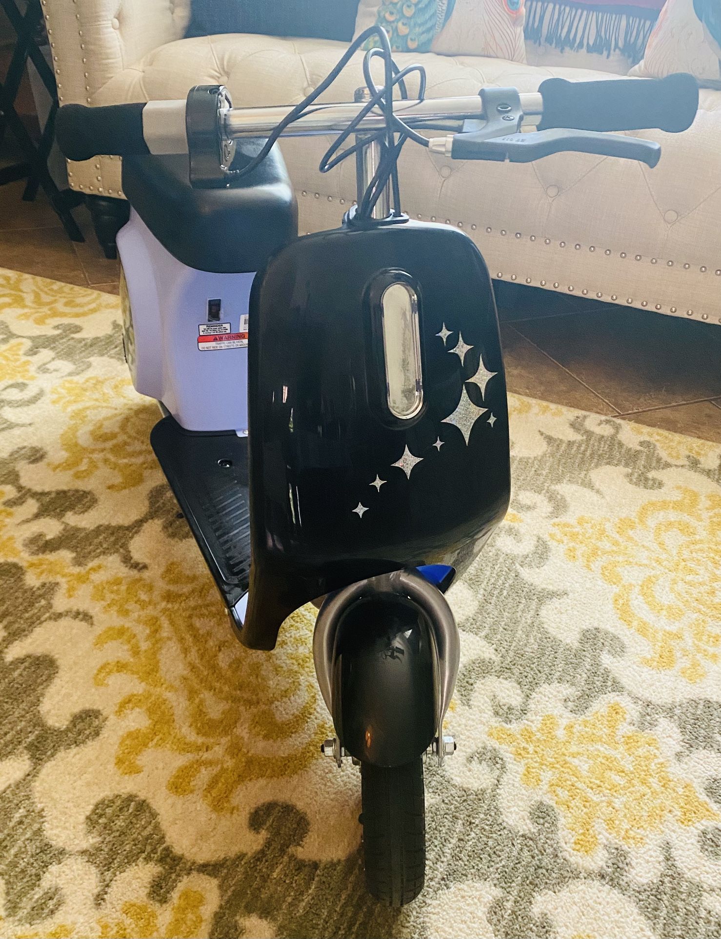 Razor Pocket Mod Petite - Purple, 12V Miniature Euro-Style Electric Scooter, up to 8 mph, for Ages 7+