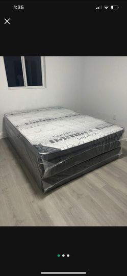 NEW MATTRESS QUEEN SIZE PILLOW TOP WITH BOX SPRING