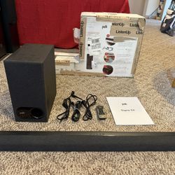 Polk Audio Signa S3 Sound Bar and Wireless Subwoofer W/remote