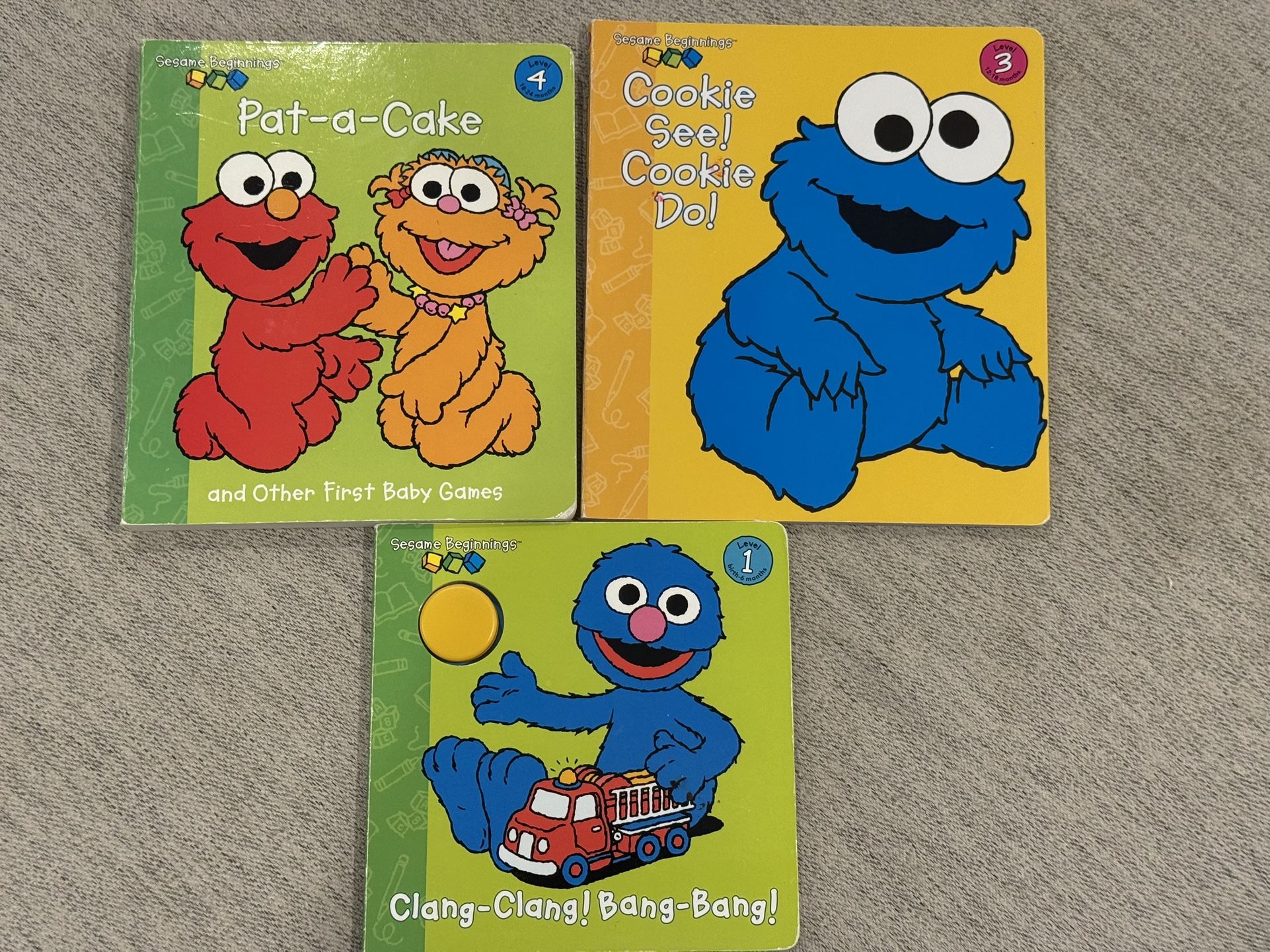 Set Of Gently Read Sesame Street Reader Books