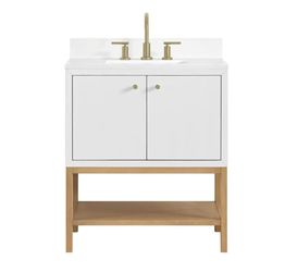Miseno Isadore 30" Free Standing Single Basin Vanity Set with Cabinet and Stone Composite Vanity Top
