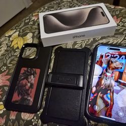 Iphone 15 Pro Max 512gb Titanium With Free Cases Like New And Original Box 