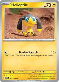 Helioptile 052/132 Common Mega Evolution Pokemon Near Mint