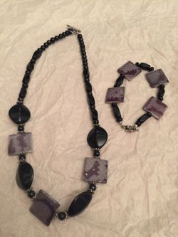 Bracelet and necklace set