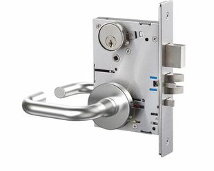 Commercial Lever Lock - Heavy-Duty Locking Door Handle, Designer Door Handles, UL 3 Hour Fire Rated Mortise Lever Lock Entry Function (F20)