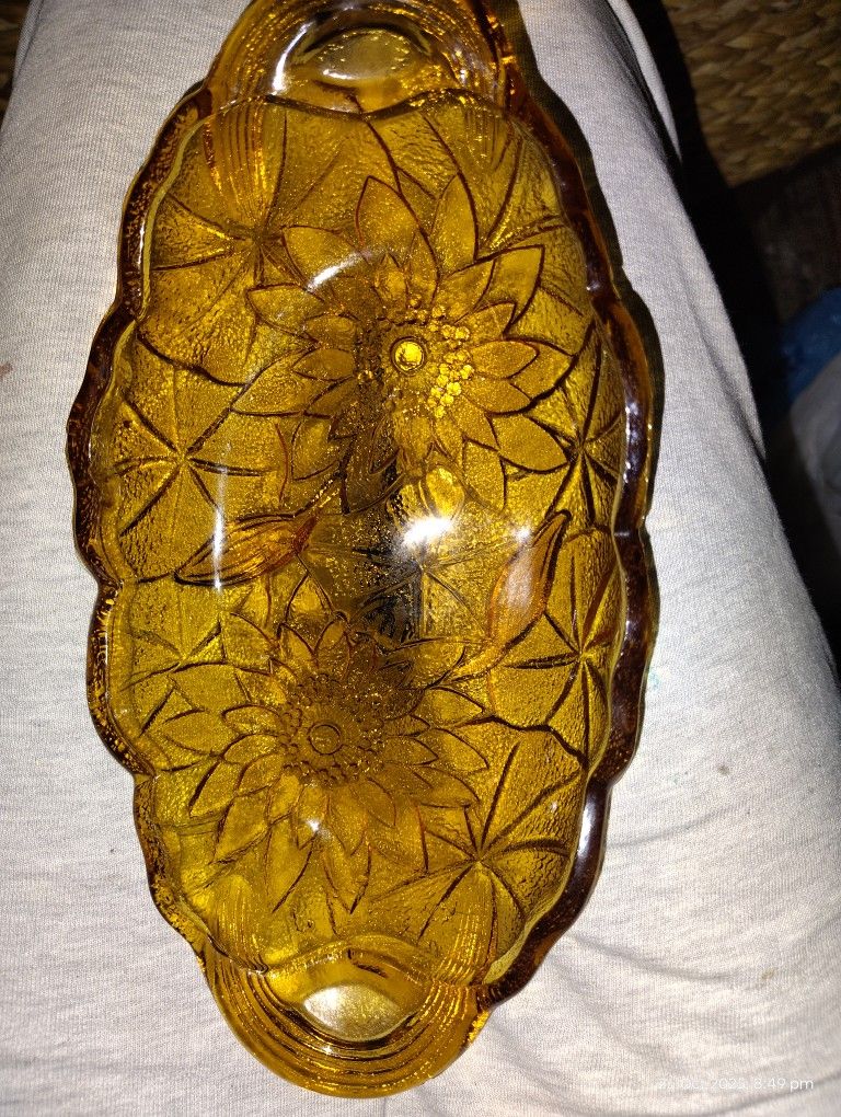 Amber & Avocado Glass
