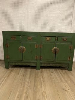 Green Antique Chinese Cabinet Thumbnail