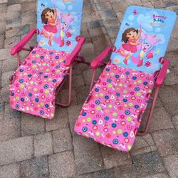 2 Kids Reclining Deck Chairs
